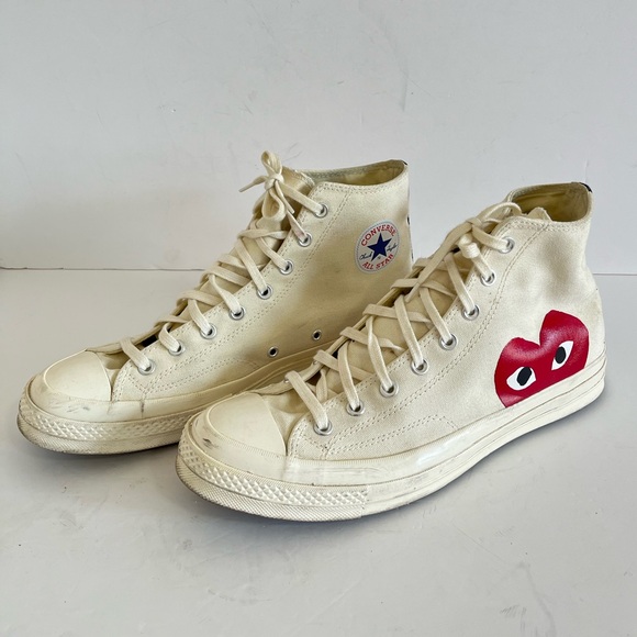 Converse Comme des Garcons Chuck Taylor Sneakers M12 W14 - Picture 2 of 10